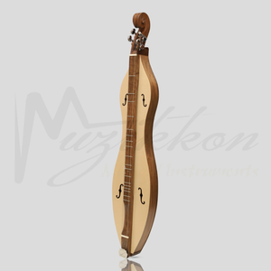 Mountain Dulcimer 4 String  F-Hole Walnut with Nickel Finish Hardware
