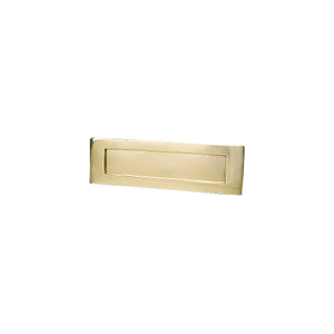 Victorian Letterbox Letter Plate - Polished Brass - Hardware Solutions