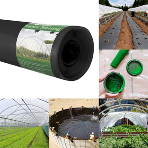 2m Wide Black Polythene Sheeting | Heavy-Duty 1000g (250mu) - 4m