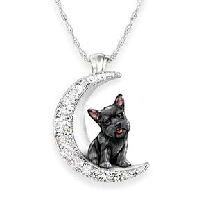 I Love My Scottie To The Moon And Back Necklace
