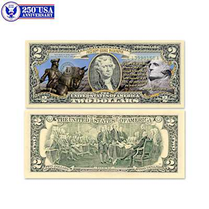 U.S.A. 250th Anniversary Presidents $2 Bill Collection
