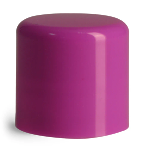 14 mm Red Smooth Polypropylene Friction Fit Caps for Lip Balm Tubes