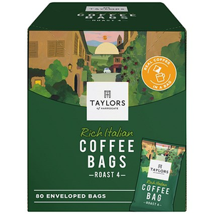 Taylors of Harrogate Rich Italian Roast 4 Coffee Bags, Pack of 80