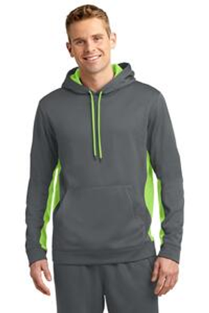 Sport-Tek ST235 Sport-Wick ® Fleece Colorblock Hooded Pullover