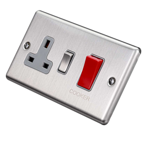 Eurolite 45A DP Cooker Control Unit Grey Insert Satin Stainless Steel