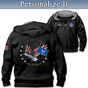 Air Force Personalized Hoodie Size X-Large (46-48)