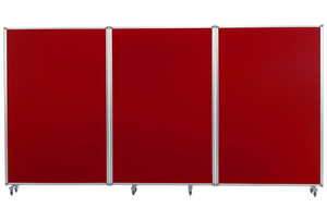 Tri Screen Mobile Partition And Display System