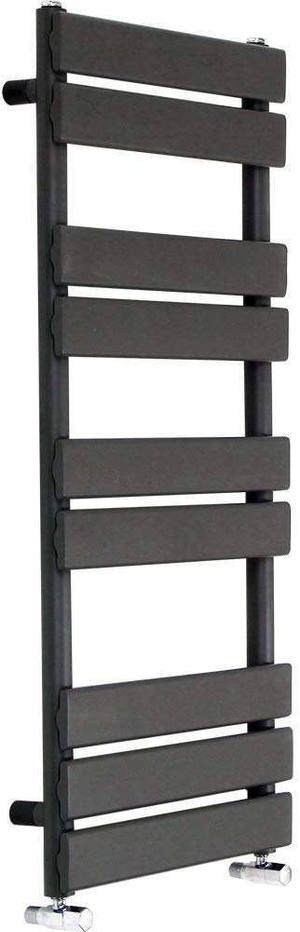 Flat Panel Anthracite Towel Rail - GLO Pryme Range - 1000x450mm
