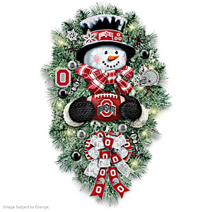 Ohio State Buckeyes Wreath