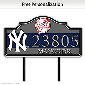 New York Yankees Personalized Address Sign