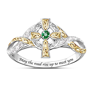 Irish Blessing Diamond Ring Size 6