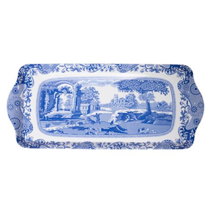 Spode - Blue Italian Melamine Sandwich Tray 38.5x16.5cm