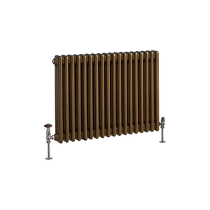 Milano Windsor - Metallic Bronze Horizontal Traditional Column Radiator (Triple Column) - 750mm x 785mm