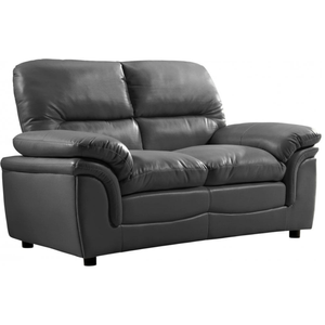 Verona Grey Leather 2 Seater Sofa