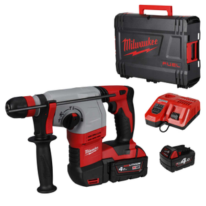 Milwaukee HD18HX-402C M18™ 4-Mode SDS Plus Hammer Drill with 2 x 4.0Ah Batteries