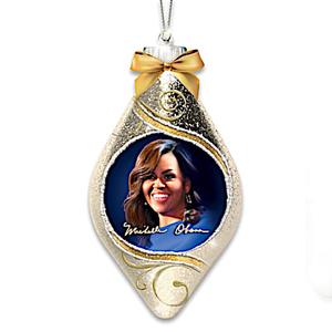 Michelle Obama Ornament