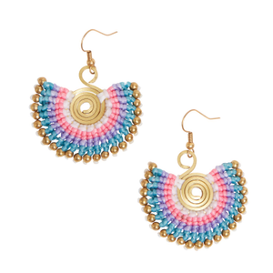 Statement Earrings In Purple