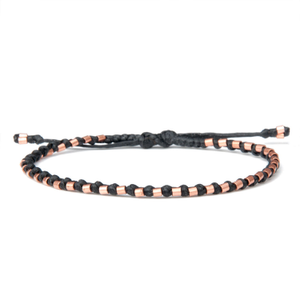 The Healer Men's Copper Rope Bracelet - Black (M)