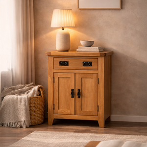 Cambridge Oak Small 1 Drawer 2 Door Sideboard