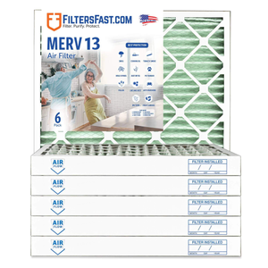 2" MERV 13 Furnace & AC Air Filter by Filters Fastr - 6-Pack
