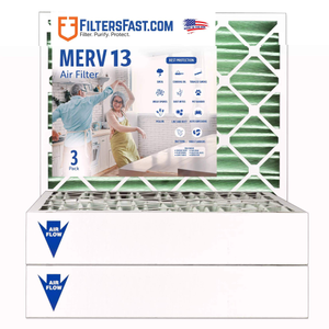 4" MERV 13 Furnace & AC Air Filter by Filters Fastr - 3-Pack