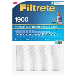 3M Filtrete 1900 MPR Premium Allergen Bacteria & Virus Air Filter (Blue)