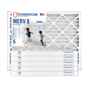 2" MERV 8 Furnace & AC Air Filter by Filters Fastr - 6-Pack
