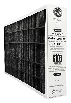 Genuine Lennox Y6605 16x26x5 MERV 16 PureAir Furnace & AC Air Filter
