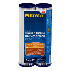 Filtrete 3WH-STDPL-F02 Pleated 30 Micron Water Filters - 2-Pack