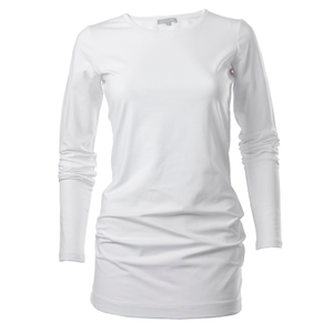 Long Length Cotton White Tee (L)