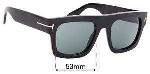 Sunglass Fix Replacement Lenses for Tom Ford TF5634-B - 53mm Wide