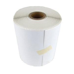 1 Roll 100mm X 150mm Perforated Direct Thermal Labels White - 350 Labels per Roll