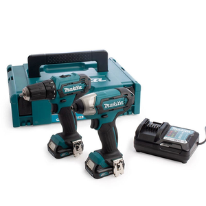 Makita CLX224AJ 12V Max Impact & Drill Driver Combo Kit with 2x 2.0Ah Batteries