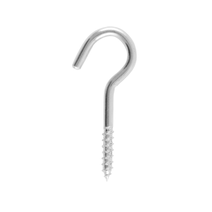 Steel Screw Hooks - 55mm x M8  - Zinc Plated - Pack of 50 - Hardware Solutions