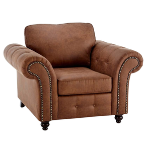Oakland Tan Suede Armchair