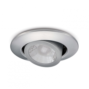 JCC V50 Colour Selectable Tilt Fire-rated LED Downlight 7W 650lm IP20 Brushed Nickel