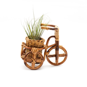 Rattan Bike Planter Medium