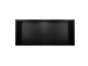 Mat Zwart RVS Inbouwnis 30x60x10cm met LED verlichting