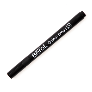 Berol Colour Broad Pens - Black - Pack of 12