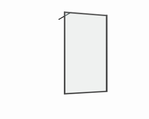 70x200 inloopdouche serie Enzo mat zwart