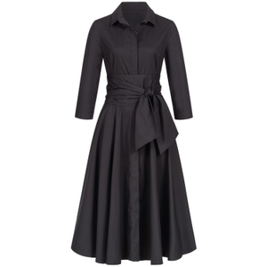 Black Shirtdress With Tie Belt (L)