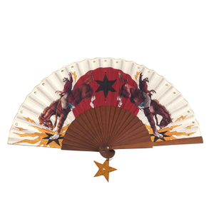 Rodeo Riders Hand Fan
