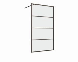 80x200 inloopdouche serie Rafaella mat goud