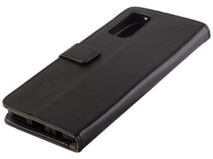Synthetic Leather Wallet Case with Stand for Realme 7 Pro - Black