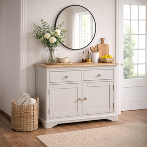 Brighton Grey Painted 2 Door 2 Drawer Sideboard - Grade B