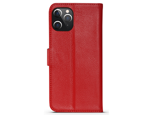 Premium Leather Wallet Case for Apple iPhone 12 Pro - Red