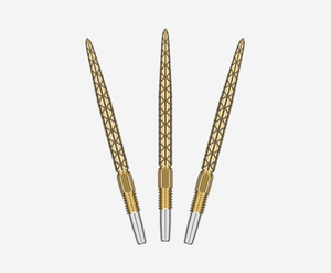 Target Darts Swiss Diamond Pro Gold 26mm Dart Points Set (Pack of 3) - Exclusively for Swiss Point c