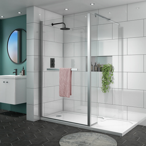 Matrix 1700 x 760mm Ultimate Walk-In Shower Enclosure 10mm Glass + Bespoke Tray
