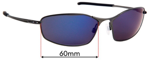 Sunglass Fix Replacement Lenses for Oakley Whisker OO4141 - 60mm Wide