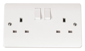 Click Mode Switched 2G 13A Socket Outlet (CMA036)